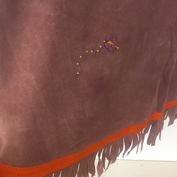 Barney’s COOP - Purple suede skirt size 3 (US 4) - Picture 4 of 8